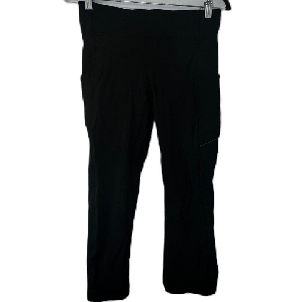 Lululemon Athletica Speed Up 3/4 Tight Leggings Black sz 6 pockets sport athlete